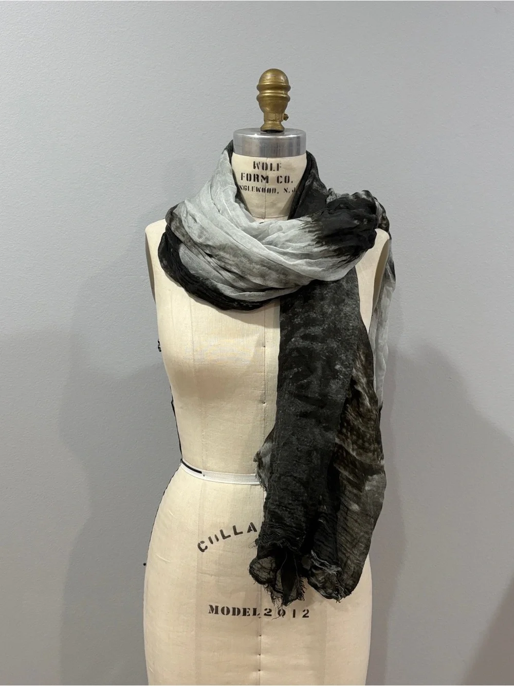 813 Ottotredici Italy Modal Cashmere Scarf Artistic Graphic Print